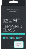 Защитное стекло для Samsung A51 черная рамка,BoraSCO