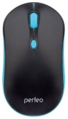 Мышь компьютерная Perfeo Mount черно-голубая 