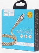 Дата кабель HOCO U56m Metal Armor Micro USB золотой