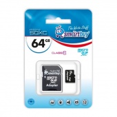 64Gb micro SDXC Smart Buy class10 c адаптером
