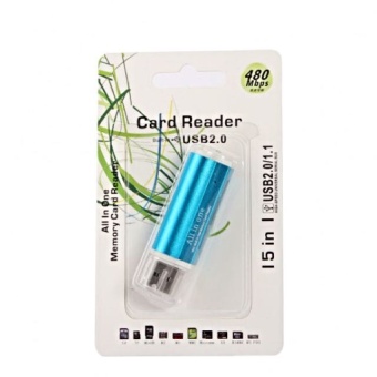 Card reader WALKER №53 "15 в 1"(micro SD,SD,MMC,M2)