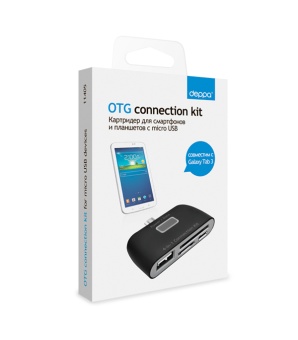 Card reader OTG connection  Kit micro USB Deppa