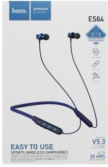 Гарнитура Bluetooth HOCO ES64 Easy Sound sports серый