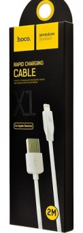 Дата кабель HOCO X1m Rapid Lightning 2.1A USB 2M